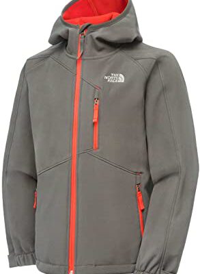 Chaqueta softshell The North Face hombre T0A6MM044 Graphite grey gris con detalles naranjas