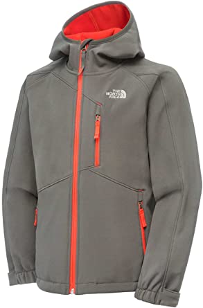 Chaqueta softshell The North Face hombre T0A6MM044 Graphite grey gris con detalles naranjas | Martimpe - Tienda de Moda Gausach, Vielha, Valle de Aran