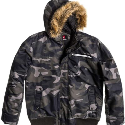 Chaqueta exterior niño QUIKSILVER con capucha pelo BOYS Ref. KTMJK102 Camuflaje