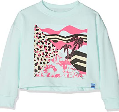 Sudadera O'NEILL niña cuello redondo Ref. 9A6472 Tropical Sweatshirt Water l con estampado tropical pecho