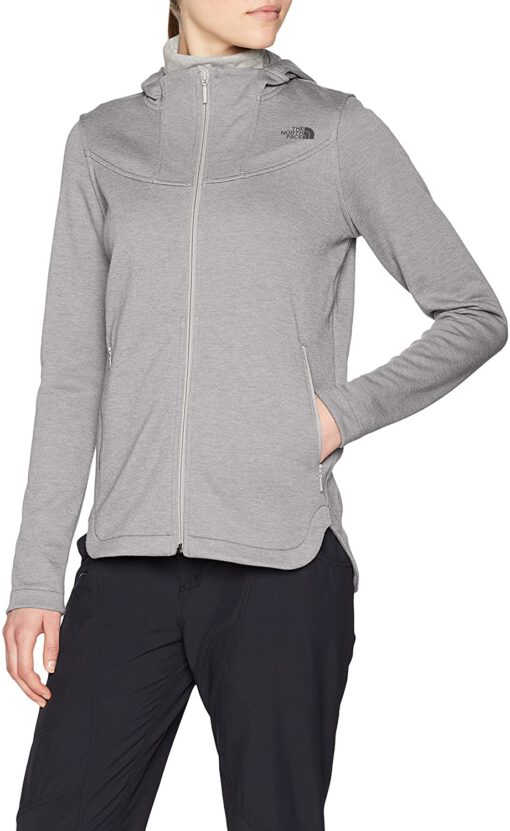 Chaqueta deportiva THE NORTH FACE mujer con capucha SLACKER HC ref. T92TFQDYX-L gris