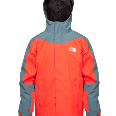 Chaqueta nieve THE NORTH FACE niño con capucha montaña Evolution Triclimate fiery red ref. T0AVYD15Q roja con detalles grises