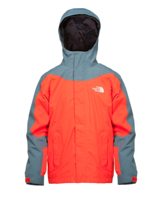 Chaqueta nieve THE NORTH FACE niño con capucha montaña Evolution Triclimate fiery red ref. T0AVYD15Q roja con detalles grises