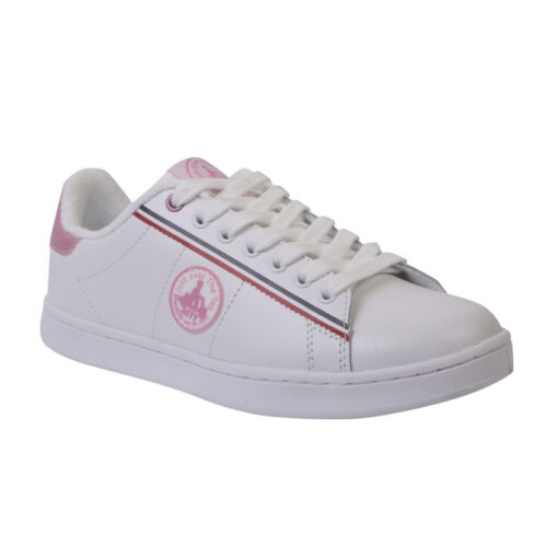 Zapatillas Jott Tenis mujer TENNIS CHAUSSURE FEMME RUW WHITE Ref. 2922TEW-458-BLANCO logo rosa pastel