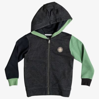 Sudadera niño Quiksilver con capucha y cremallera para Chicos Iconic Science Ref. EQKFT03140 gris gaspeado