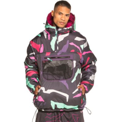 GRPJ113-BLK Chaqueta Reversible Puffy Grimey Arch Rival FW20 Black -  GrimeyCanarias.com