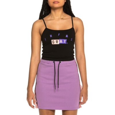 Camiseta Top Grimey Chica tirantes F.A.L.A. Girl Top SS19 Black Ref. GGT110-BLK negro letras lilas