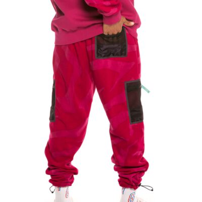 Pantalón polar GRIMEY con capucha chico Mysterious Vibes Polar Fleece Pant FW19 Purple Ref. GRTS168-PRP rosado