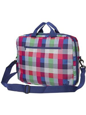 Maletín bandolera para portátil hasta 17'' pulgadas Roxy WPWBA461 Fancy Plaid Talla L Cuadros multicolor