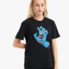 Camiseta SANTA CRUZ Chica manga corta Screaming Hand T-Shirt Ref. SCA-WTE-0408 Negra con logo pecho mano