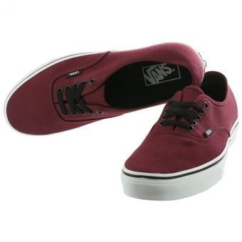 Zapatillas VANS Skate número uno del mundo Unisex Authentic Port Royale/Black Mod. VN000QER5U8 granate