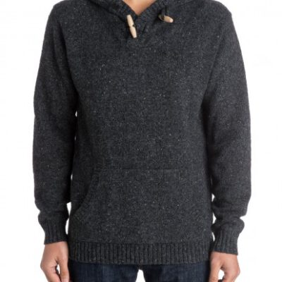 Suéter hombre QUIKSILVER de punto y con capucha Bowled Out - Suéter Ref. EQYSW03080 KYFH gris oscuro antracite