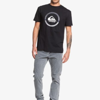 Camiseta Hombre QUIKSILVER manga corta snake dreams ref. EQYZT05481 kvjo negra logo grande grises