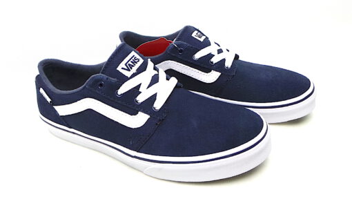 Zapatillas VANS Skate Niño Chapman Stripe (Suede/Canvas) Dress Blu Mod. VN0A349SMIT azul lona y cuero