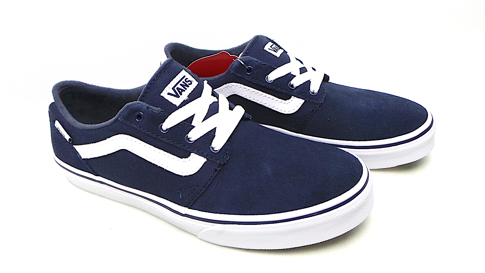 Zapatillas VANS Skate Niño Chapman Stripe (Suede/Canvas) Dress Blu Mod. azul lona y cuero | Martimpe Berart - Tienda de Moda en Gausach, Valle de Aran