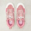 Zapatillas altas VANS Skate ante chica SK8-HI MTE 2.0 DX (Mte) Pink Block/Marshmallow Modelo: VN0A4P3I2UU cuero rosa palo franjas blancas