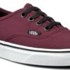 Zapatillas VANS Skate número uno del mundo Unisex Authentic Port Royale/Black Mod. VN000QER5U8 granate