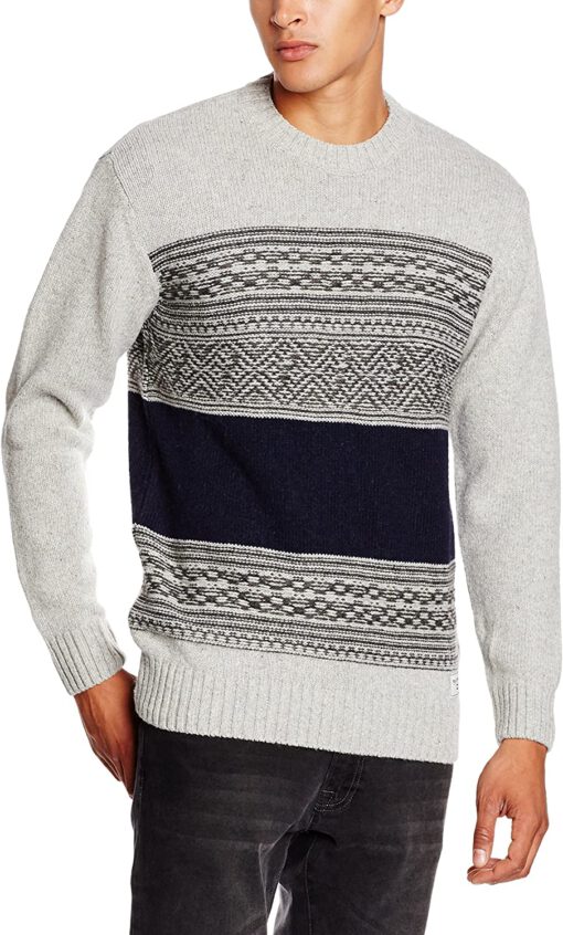 Jersei punto BILLABONG hombre cuello redondo Mayfield Warm Sweater casual Suéter Ref. BIZ1JP17 gris/grey rayas