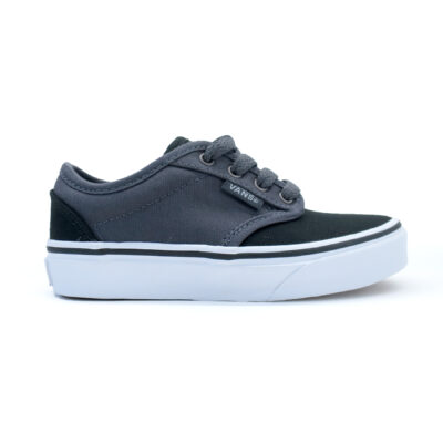 Zapatillas VANS Skate confortables chico Atwood (2 Tone) Black/Asphalt Mod. VN0A349PMF4 gris negra