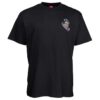 Camiseta SANTA CRUZ Chico manga corta Hand Splatter T-Shirt Ref. SCA-TEE-5280 Negra con logo pecho y espalda mano/puño
