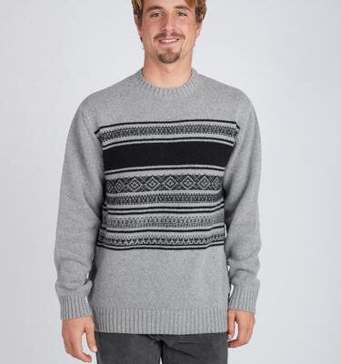 Jersei punto BILLABONG hombre cuello redondo Mayfield Warm Sweater casual Suéter Ref. BIZ1JP17 gris/grey rayas