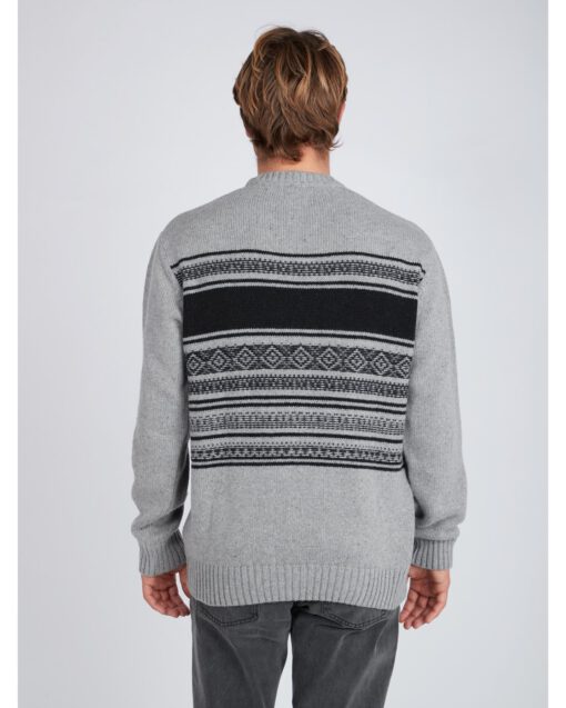 Jersei punto BILLABONG hombre cuello redondo Mayfield Warm Sweater casual Suéter Ref. BIZ1JP17 gris/grey rayas