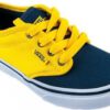 Zapatillas VANS Skate confortables chico Atwood (2 Tone) Blue/Yelow Mod. VN0A349PMIQ amarilla y azul lona