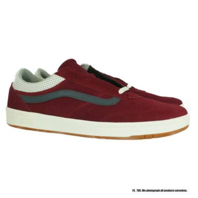 Zapatillas VANS cómodas Sneakers deporte hombre ULTRACUSH CRUZE SHOES Modelo: VN0A3WLZVTZ granate con franjas grises