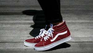 Vans altas granates sales