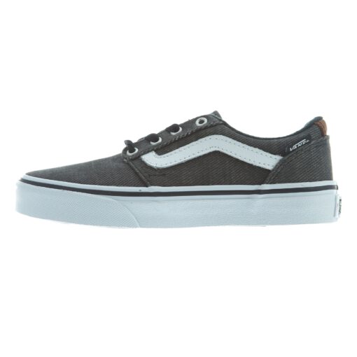 Zapatillas VANS Skate Niño Chapman Stripe (Textile) Black/White Mod. VN00018ZIW5 Negra efecto tejano