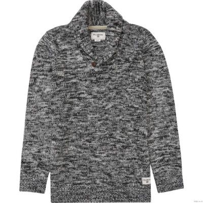 Jersei punto BILLABONG hombre cuello botón Riley Sweater casual Suéter Ref. BIZJP08 BIF6 blanco/negro