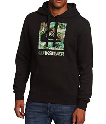 Sudadera Hombre Quiksilver con capucha ref. KTMSW942 KVK0 negra Hawai isla calaveras