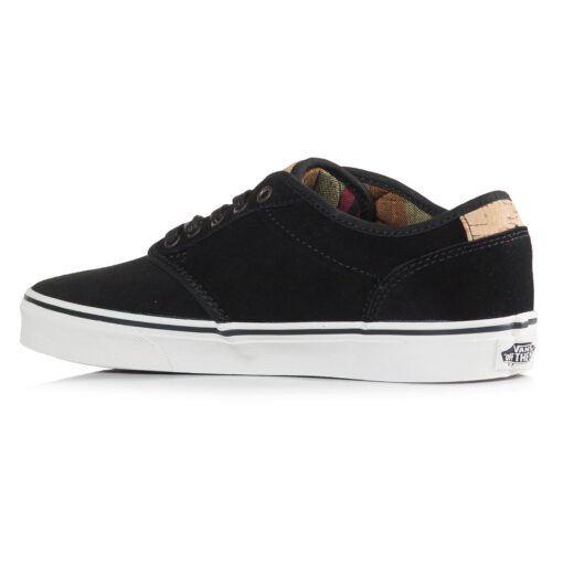 Zapatillas VANS Skate confortables chico Atwood Deluxe (Suede) Black/Marshmallow Mod. VN000ZSTEMI Negra Ante y Textil
