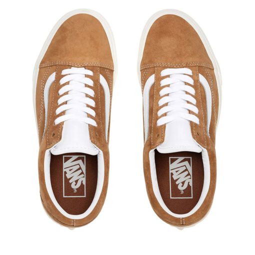 Zapatillas VANS Sneakers Skate lona chica OLD SKOOL Ref. VN0A4BV518M camel ante y lona