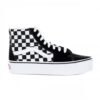 Zapatillas altas plataforma VANS SK8-HI 2.0 CON PLATFORM black white Ref. VN0A3TKNQXH cuadros negra y franja blanca