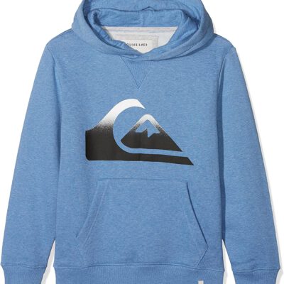 Sudadera niño Quiksilver con capucha Logo pecho Ref. EQBFT03396 bpch azul tejano claro