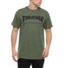 Camiseta THRASHER Magazine Hombre manga corta Skate Mag T-Shirt Ref. TSR-110101S Verde caqui logo negro