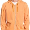 NARSudadera Quiksilver Hombre con cremallera y capucha Acid sun fleecezi Nlf0 Zip-Up Hoodie Ref. EQYFT04140 naranja fluor
