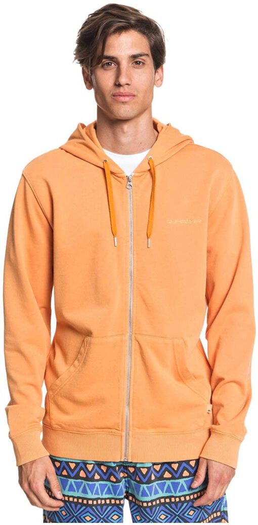 NARSudadera Quiksilver Hombre con cremallera y capucha Acid sun fleecezi Nlf0 Zip-Up Hoodie Ref. EQYFT04140 naranja fluor