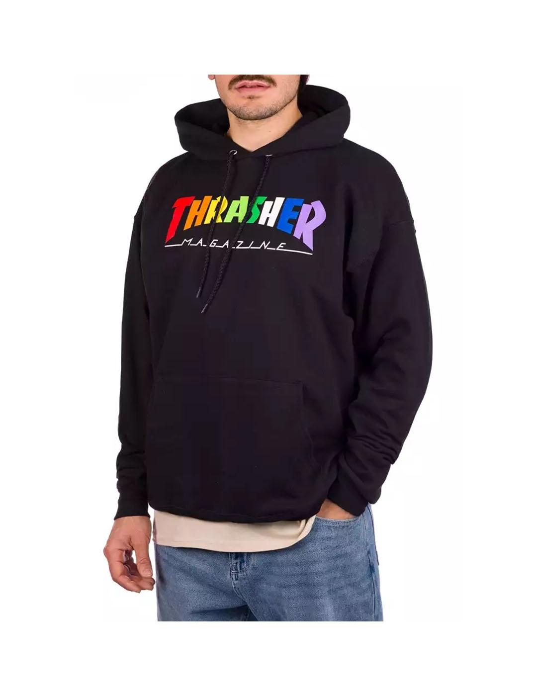 Sudadera thrasher hotsell negra hombre