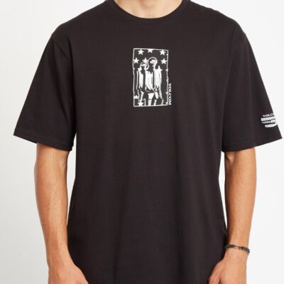 Camiseta Hombre VOLCOM manga corta CAMISETA ADGREEDMENT-BLACK Ref. A5232001 Negra