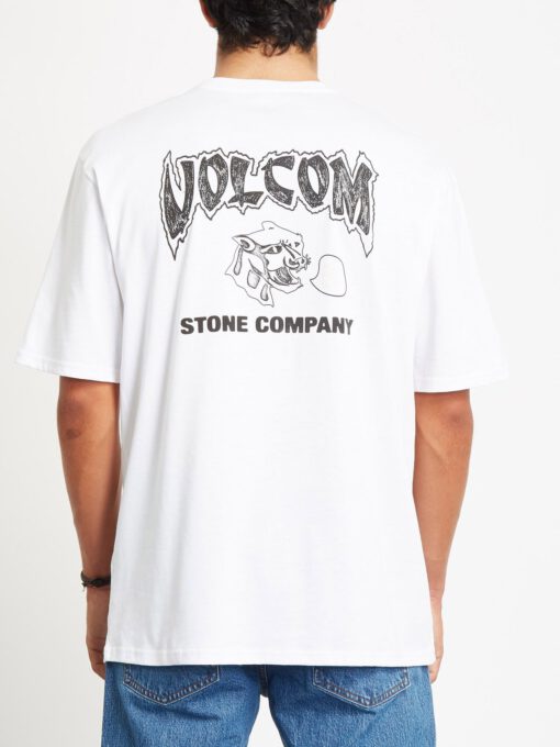 Camiseta Hombre VOLCOM manga corta KITTYKAT - WHITE Ref. A3532064 Stone Company blanca