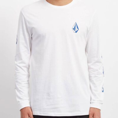 Camiseta Hombre VOLCOM manga larga DEADLY STONE - WHITE Ref. A3631850 logos diamantes manga blanca