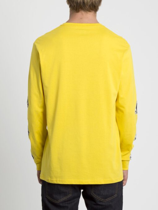 Camiseta Hombre VOLCOM manga larga FAMILY STONE - SULPHUR Ref. A3631950 logos diamantes manga amarilla