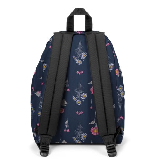 MOCHILA EASTPAK Padded Pak'r® EK620J33 Wild Navy azul flores rosa y margaritas