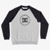 Sudadera DC SHOES Hombre Cuello redondo STAR PILOT HEATHER GREY/BLACK (xssk) Ref. ADYFT03263 gris y negra