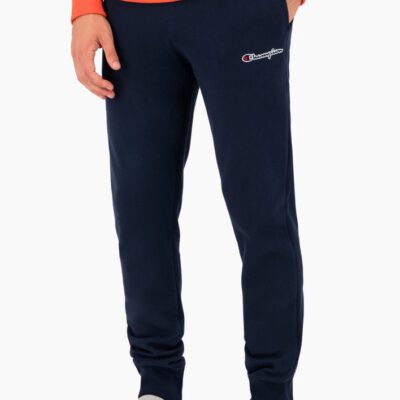 Pantalón Chándal CHAMPION Hombre CUFFED SCRIPT LOGO EMBROIDERY FLEECE JOGGERS Ref. 214724 Azul marino