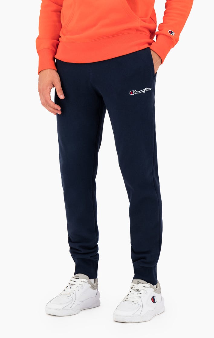 Pantalón Chándal CHAMPION Hombre CUFFED LOGO EMBROIDERY JOGGERS Ref. 214724 Azul marino | Berart - Tienda de Moda en Gausach, Valle de Aran