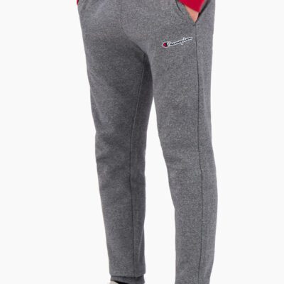 Pantalón Chándal CHAMPION Hombre CUFFED SCRIPT LOGO EMBROIDERY FLEECE JOGGERS Ref. 214724 Gris