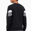 Sudadera CHAMPION Hombre Cuello redondo COLOUR BLOCK INSERT FLEECE SWEATSHIRT Ref. 214786 negra y gris